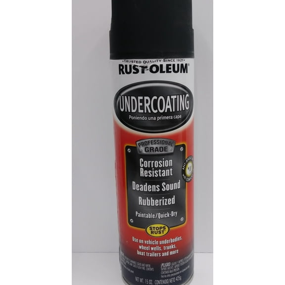 Black, Rust-Oleum Rubberized Undercoating Spray, 15 oz