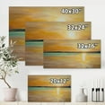 thumbnail image 4 of Designart ' Abstract Yellow Sunset At The Horizon ' Nautical & Coastal Canvas Wall Art Print, 4 of 4