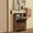 two doors-Brown, variant on Slim Shoe Storage Cabinet with Two Flip Drawers, Hidden Shoe Storage, Narrow Cabinet with Doors,Brown
