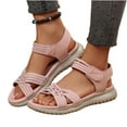 thumbnail image 6 of Women's Wedge Sandals Peep Toe Braided Strap Casual Summer Shoes with Adjustable Buckle Thick Platform Sole Non Slip Comfortable Beach Sandals for Women, 6 of 10