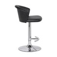 thumbnail image 2 of Tabouret de Cuisine en Similicuir Réglable Kenzie en Noir, 2 of 5