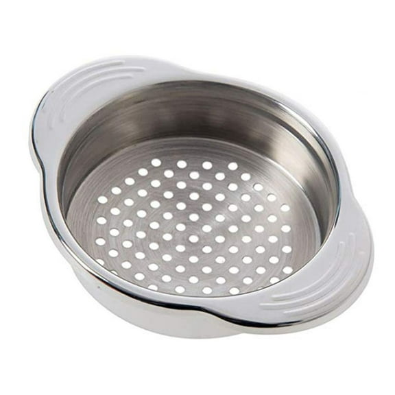 Farfi Stainless Steel Food Can Strainer Sieve Tuna Press Lids Oil Drainer Remover (1pc)