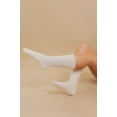 thumbnail image 4 of Women's Cottonique M27715 Latex Free Organic Cotton Crew Socks - 2 Pack (Natural M), 4 of 5