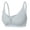 Light Blue, variant on Ohufall Woman Fashion Bras Solid Color Round Neck Bra Without Steel Ring Fine Strap Wirefree Everyday Underwear