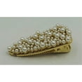 thumbnail image 1 of Caravan Caravan broche de resorte de tres ángulos mediano decorado con perla en baño de oro CARAVAN 71426, 1 of 2