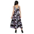 thumbnail image 4 of Moomaya Printed Cotton Spaghetti Strap V-Neck Dress For Women Long Maxi Dress, 4 of 6