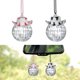 thumbnail image 1 of Accesorios para colgar en el espejo del coche, 2 piezas, bola de discoteca, vaquero, adorno colgante para el coche, decoración del espejo retrovisor automático, accesorios interiores, 1 of 5