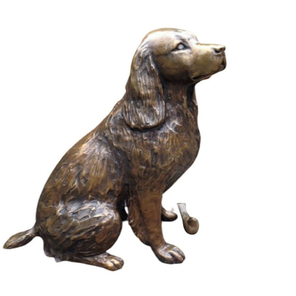 MesaSe Springer Spaniel Statue Décoration de Jardin Résine Animal Chien Sculpture Cour Pelouse Springer Spaniel Statue Résine Animal Chien Sculpture Cour Pelouse Extérieur Ornement Décoratif Décoration de Jardin