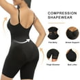 thumbnail image 4 of SHAPERX Black Bodysuits for Women Tummy Control Shapewear Seamless Sculpting Butt Lifter Body Shaper, 4 of 9