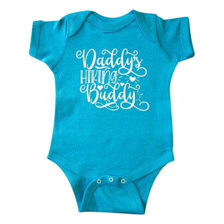

Inktastic Daddy s Hiking Buddy with Hearts Gift Baby Boy or Baby Girl Bodysuit