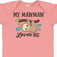 thumbnail image 4 of Inktastic My Mawmaw Loves Me with Sloth and Hearts Boys or Girls Baby Bodysuit, 4 of 5