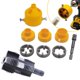 thumbnail image 4 of Kit de Roscador Tubos PVC 9 Piezas/Juego, Tubos, Troquel Redondo 4/6 Puntas, Abridor Roscas Internas Agua PPR, 4 of 7