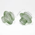 thumbnail image 3 of HofferRuffer Set of 3 Taper Glass Candle Holders, 2 in 1  Votive Candlestick Holders for Taper Candles, Tealight and  Table Centerpiece Decorations, Green, 3 of 9