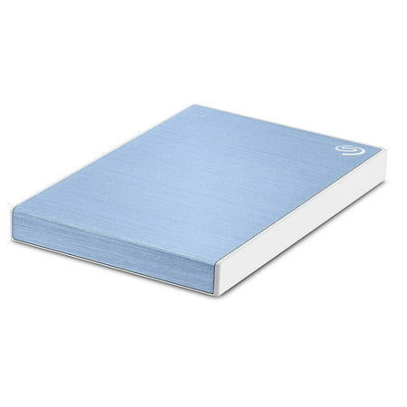 Seagate - Backup Plus Slim 1TB External USB 3.0 Portable Hard Drive - Light Blue
