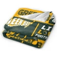 thumbnail image 2 of Throw Green Bay Blanket Flannel Blanket Lightweight Soft Football Blanket Travel Blanket Gift for Men Women 60"x50", 2 of 6