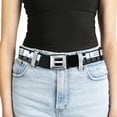 thumbnail image 5 of Hemi Belt, Seatbelt Buckle Belt, Hemi Powered Logo Black Gray White, Youth 22 to 32 Inches, 5 of 9