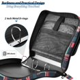 thumbnail image 4 of FORMRS Zipper Binder with Shoulder Strap 2-inch Ring 500 Sheet Capacity File Bag, Pink Geometric, 4 of 5