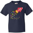 thumbnail image 3 of Inktastic Valentine's Day Rocket Ship with Hearts Youth T-Shirt, 3 of 5