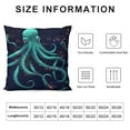thumbnail image 5 of Nawypu  Throw Pillow Cover Pillowcase Stain Cushion Covers Nautical Octopus Deep Sea Tentacle Square Pillow Cases for Sofa Couch Bed, 5 of 5