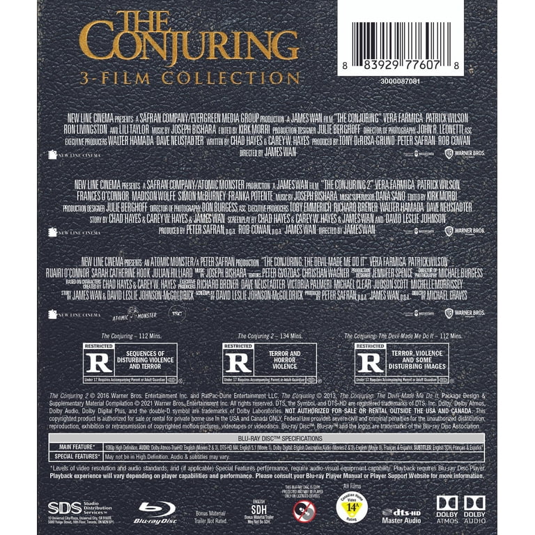 The Conjuring: 3-Film Collection - Horror Movies Blu-ray - Walmart.com
