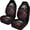Skull and Rose Pattern, variant on XYZCANDO Car Seat Protector Anti-Slip Car Seat Covers Front Seat Cover Breathable Protective Vehicle SUV, Dead Leaf Pattern Design