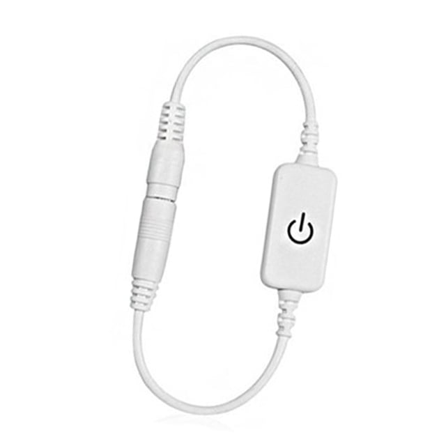 Regulador de intensidad LED en línea táctil, mini tira de luces LED de un solo color de 12 a 24 V y 4 A, interruptor de regulación de intensidad LED, diseño revolucionario