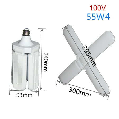 

Deformable Led Garage Light Bulbs Ceiling Fixture Home Shop Workshop Lamp