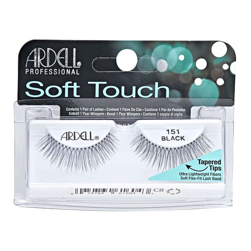 Ardell Soft Touch 151 Wimpern | Echthaar-Wimpern Für Natürlichen Look | Ultrafein & Leicht