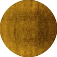 thumbnail image 1 of Ahgly Company Indoor Round Oriental Yellow Industrial Area Rugs, 3' Round, 1 of 4