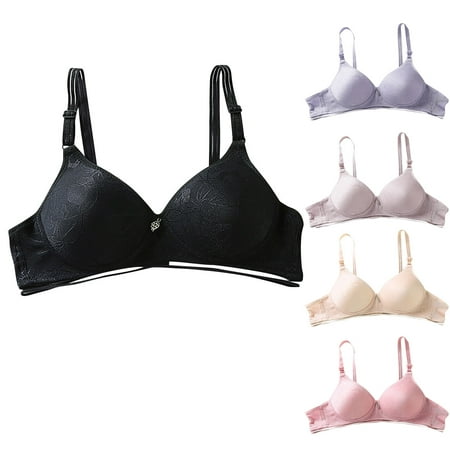 YUGYXL Women s Push Up Bra Sport Bras for Women Underwire Padded Bras Plunge Full Coverage Today s Deals Beige L