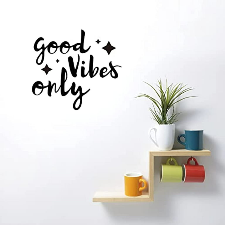 2 Sheets Vinyl Wall Decals,Her Vibe is Pretty Art Wall Quotes Stickers  Wall Stickers Decor for Bedroom Home Decor 