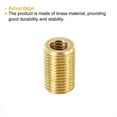 thumbnail image 4 of Uxcell M10 to M6 Sleeve Reducing Nut 15mm Long Threaded Hollow Tube Adapter Brass Coupler Connector 5 Pack, 4 of 5