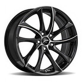 18x8 Platinum 438U Gyro Gloss Black Wheel 5x120 (32mm)