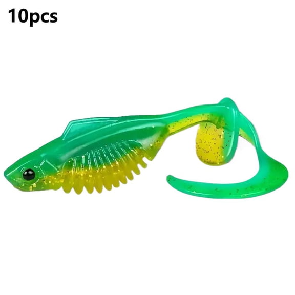 10X Artificial Fishing Lures Plastic Simulation Fishing Bites