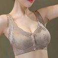 thumbnail image 4 of NIEWTR Bras for Older Women Front Closure No Underwire Breathable Full Coverage Powerful Push Up Bra for Seniors(Coffee,3XL), 4 of 9