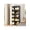 black, variant on Large Capacity Wardrobe with 10 Compartments, White and Black Standalone Storage Unit Suitable for Bedroom, Living Room, or Entrance