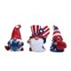 thumbnail image 1 of Figuras de elfo rojo, blanco y azul de 3 piezas para el 4 de julio, adornos del Día de la Independencia, juego de decoración de gnomos patrióticos de EE. UU., 1 of 8