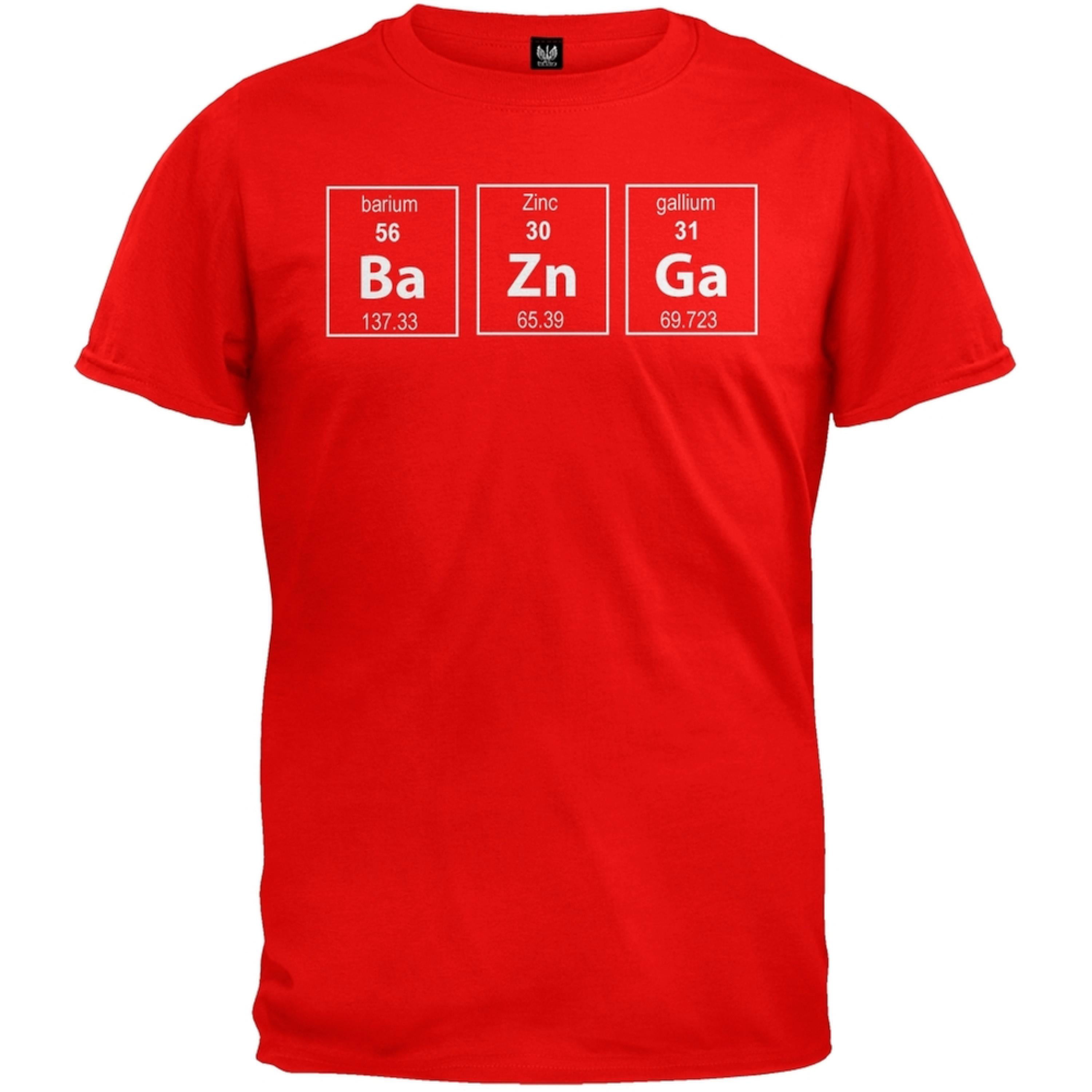 Bazinga Periodic Table T-Shirt 100% Premium Cotton