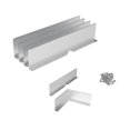 thumbnail image 1 of 6 Pcs Gutter Valley Splash Guards,Rain Gutter Valley Roofing Gutter Guards, Diverter Roof Rain Dive, 1 of 5