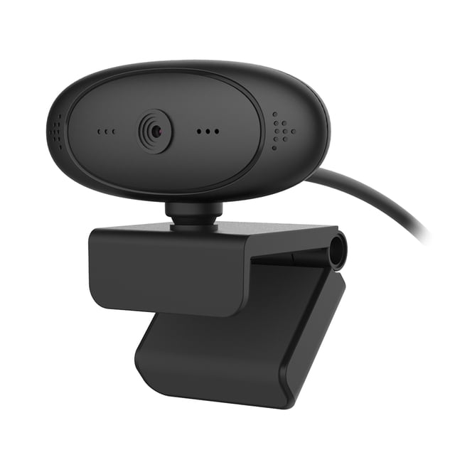 1080P HD Computer Camera Video Conference Camera Webcam 2 Pixel Auto Focus 360° Rotation USB Plug & Play with Microphone for Video Meeting Online Teaching Training Live Webcasting