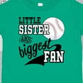 thumbnail image 4 of Inktastic Little Sister and Biggest Baseball Fan Girls Toddler T-Shirt, 4 of 5