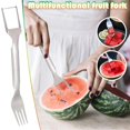 thumbnail image 3 of Cortador de frutas 2 en 1 de acero inoxidable, cortador de sandía (2024), herramienta portátil para verano, familia, fiestas y camping., 3 of 7