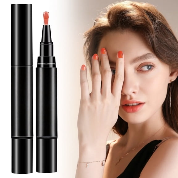 1Pc Nail Pen,Nail Painting Pen,Nail Equipment,3 in 1 5ml One Step DIY Nail Gel Pen for Women,Nail Polish Pens Manicure Pedicure Nail Varnish Pens for Home Salon Nail Gel Pen Nail Art Pen,23,0.63x6.3"