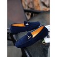 thumbnail image 1 of Men Metal Decor Casual Loafers, Leisure Outdoor Faux Suede Loafers, 1 of 4