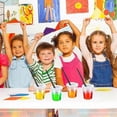 thumbnail image 2 of 12 Pack No Spill White Lid Paint Cups Spill Proof Paint Cups Reusable Paint Cups with Lids for Kids, School, Classroom, 2 of 5