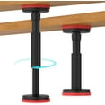 thumbnail image 2 of Mimoyalaso 18x10cm 7.09-17.72 Inch, Nylon Adjustable Hardware Brackets Black with 2 Mounting Support Rods 2 Piece, 2 of 8