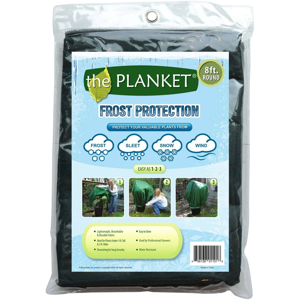 Planket Plant Frost Protection Blanket Cover, 8 Ft Round