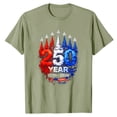 thumbnail image 4 of CUSTG Women T-Shirts Casual Short Sleeve Round Neck T Shirt With Letter Print Everyday 1776-2026 Celebrate America's 250th Anniversary Fashionable Tops, 4 of 4