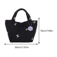 thumbnail image 2 of Bolso con entramado Diamantes Kuymtek para Mujer Compras Femenino Gran capacidad Lazo Color contrastante, 2 of 8