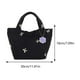 thumbnail image 2 of Bolso Mano Hinchado para Mujer Compras Femenino Gran Capacidad Con Lazo Color Contrastante, 2 of 8